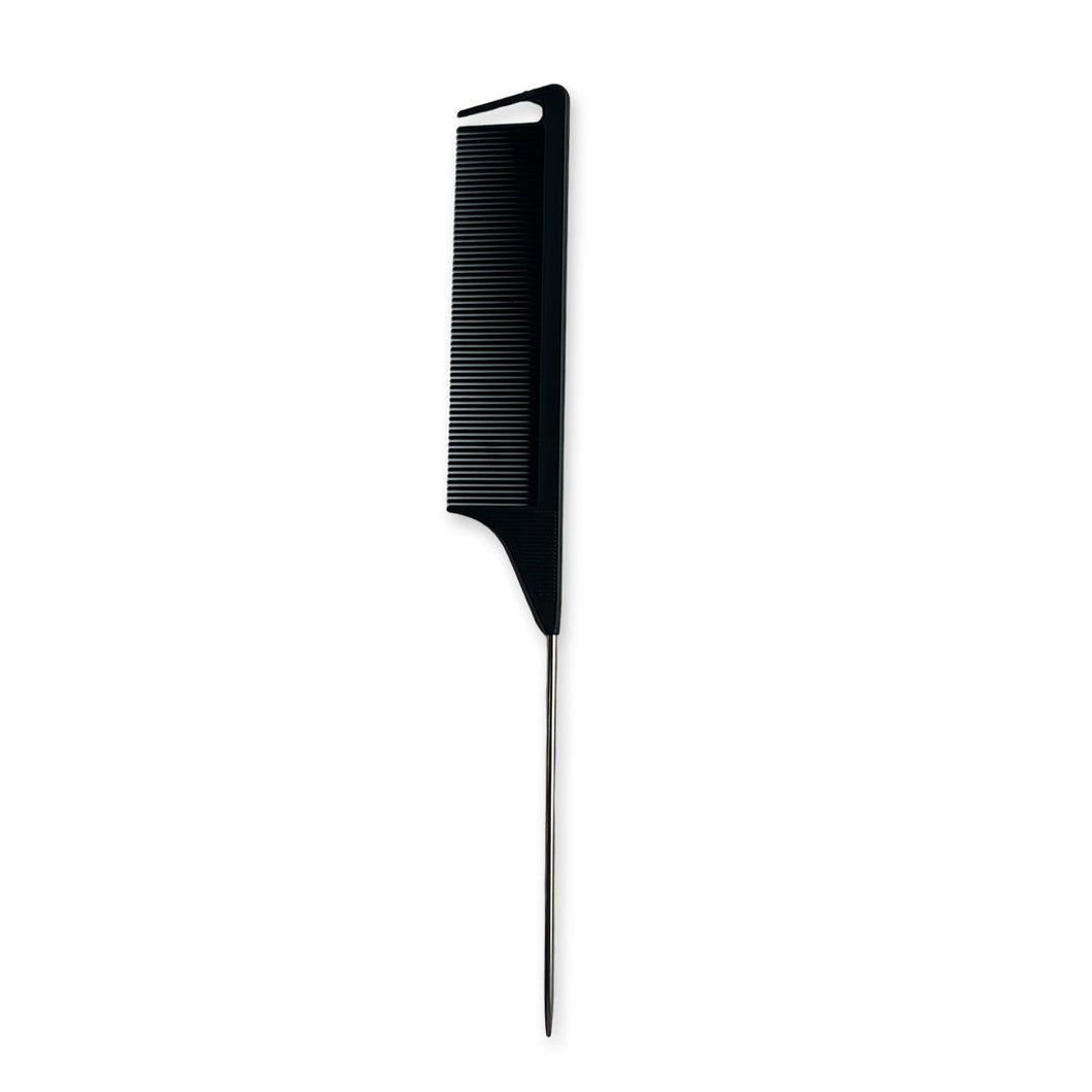 Professionele Pin Tail Parting Kam - Vlechten Rat Tail Hair Comb - Zwart