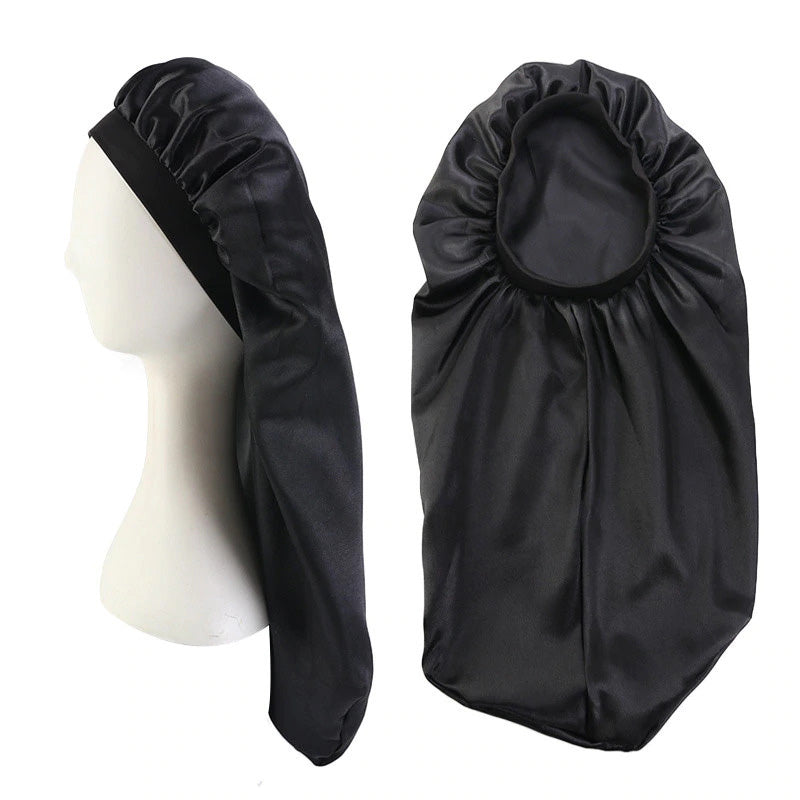 10 pieces - Satin bonnet for Dreadlocks / Braids / Rasta - Black Dreadsock / Satin night cap / Hair bonnet