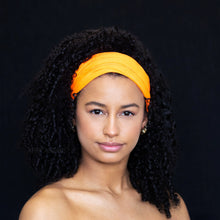 Load image into Gallery viewer, Orange Hairband / Headband - Stretch Fabric - Yoga / Sports / Casual - Unisex Adults
