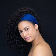 Load image into Gallery viewer, Blue Hairband / Headband - Stretch Fabric - Yoga / Sports / Casual - Unisex Adults
