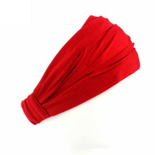 Load image into Gallery viewer, Red Hairband / Headband - Stretch Fabric - Yoga / Sports / Casual - Unisex Adults
