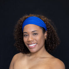 Load image into Gallery viewer, Blue Hairband / Headband - Stretch Fabric - Yoga / Sports / Casual - Unisex Adults
