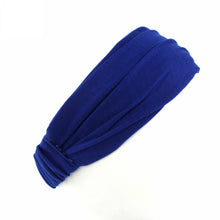 Load image into Gallery viewer, Blue Hairband / Headband - Stretch Fabric - Yoga / Sports / Casual - Unisex Adults
