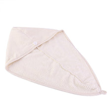 Afbeelding in Gallery-weergave laden, Microvezel haarhanddoek - hoofddoek voor steil en krullend haar - gebroken wit
