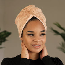 Load image into Gallery viewer, Microfiber Hair Towel - Head Towel for Straight and Curly Hair - Misty Rose
