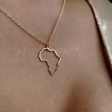 Load image into Gallery viewer, 5 PIECES - Necklace / pendant - African continent - Gold
