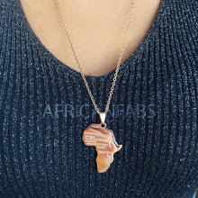 Load image into Gallery viewer, 5 PIECES - Necklace / pendant - African continent Large - Rose Gold
