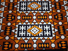 Charger l&#39;image dans la galerie, 6 Yards - Tissu imprimé africain - Samakaka Jaune Moutarde Foncé / Samacaca (Angola) - 100% coton
