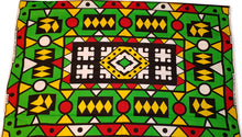 Charger l&#39;image dans la galerie, 6 Yards - Tissu imprimé / tissu africain GREEN SAMAKAKA ANGOLA Wax (Samacaca traditionnel)
