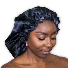 Load image into Gallery viewer, 10 pieces - XXL Extra Large Shower cap for braids / dreadlocks / rasta - Black
