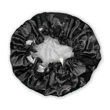 Load image into Gallery viewer, 10 pieces - LARGE Shower cap for full hair / curls - Black
