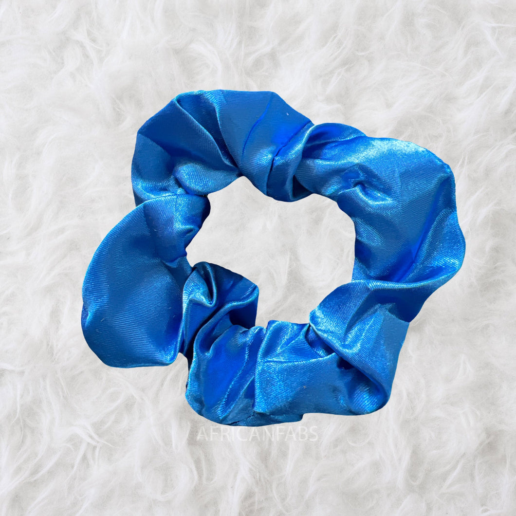 Chouchou Satin - Accessoires pour cheveux - Bleu