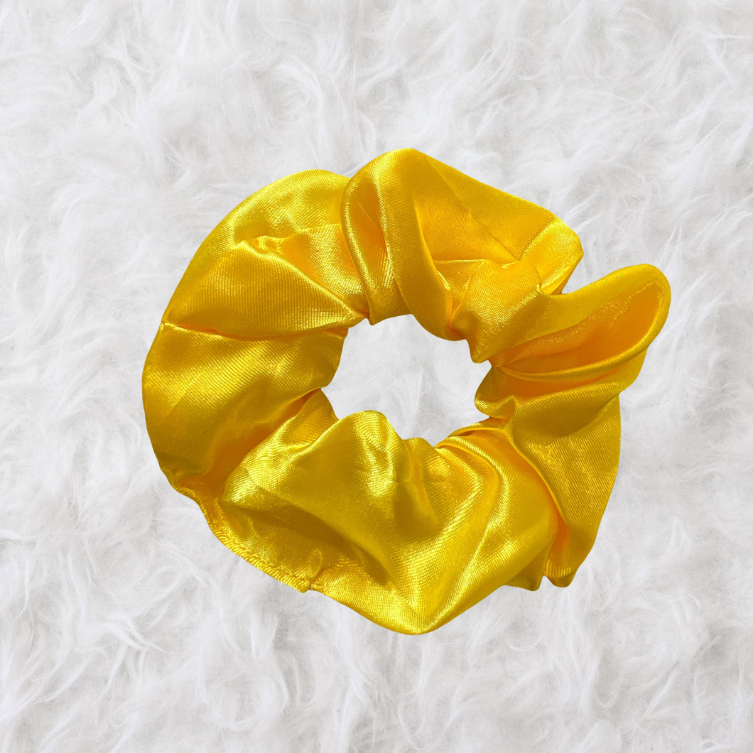 Scrunchie Satin – Haarschmuck für Erwachsene – Gelb