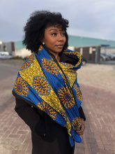 Load image into Gallery viewer, African print Winter scarf for Adults Unisex - Blue Mills
