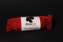 Afbeelding in Gallery-weergave laden, 5 stuks - Afrikaanse netspons / Afrikaans exfoliërend net / Sapo-spons - Rood
