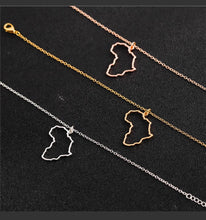 Load image into Gallery viewer, 5 PIECES - Necklace / pendant - African continent - Gold
